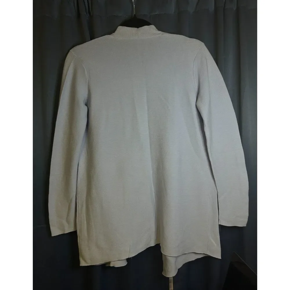 Eileen Fisher 100% Italian Yarn Cotton Lavender Cardigan! Women's XS! SEE DESC.